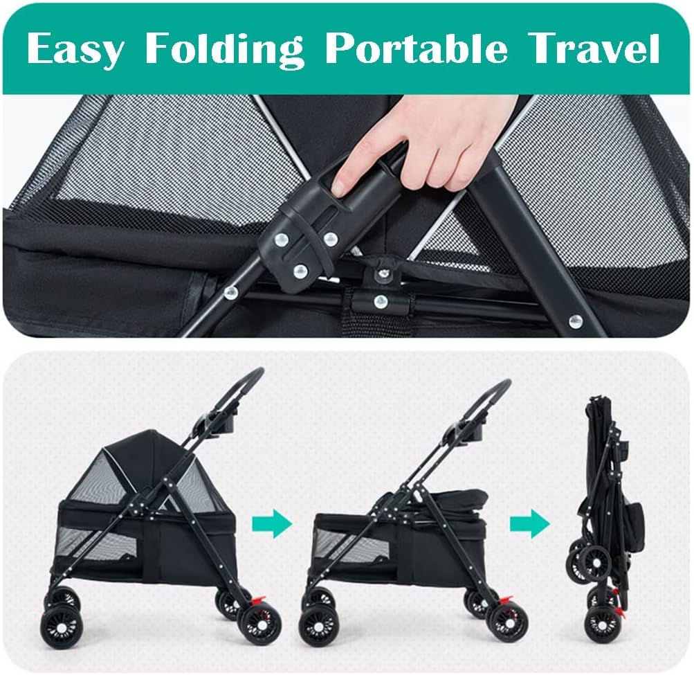 🐾 GUHPZA Haustier-Buggy "Nero"