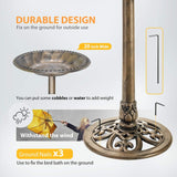 🪶 VIVOHOME Vogelbad 71 cm Antik Kupfer (B-Ware)