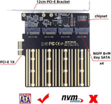 ⚙️ xiwai PCI-E Adapter für 4x SATA NGFF SSD