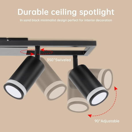 💡 Dehobo LED Deckenstrahler 4-flammig