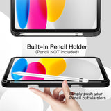 JETech Hülle für iPad (A16) 11./10. Generation (2025/2022) – Schwarz