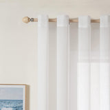 🪟 MIULEE Voile Vorhang 2er Set 140x160 cm – B-Ware!