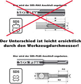 🔨 Quantex SDS Plus 600mm - Ø 45 mm Hammerbohrer - B-Ware!