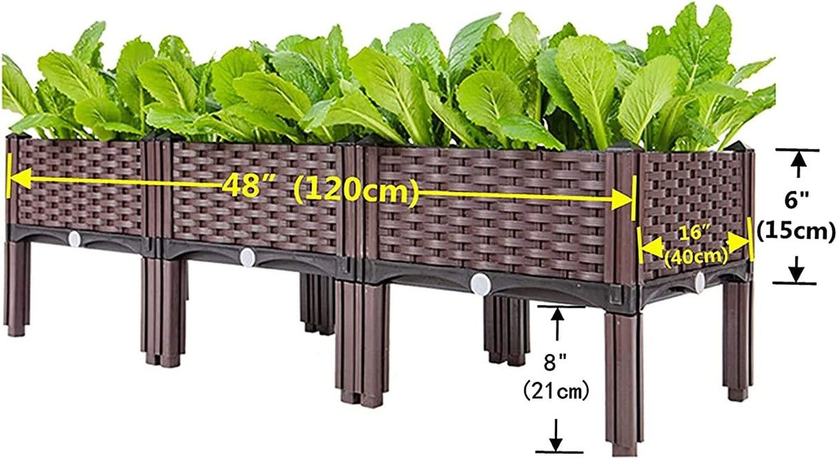 🌱 GCSQF Hochbeet mit 3 Pflanzgefäßen