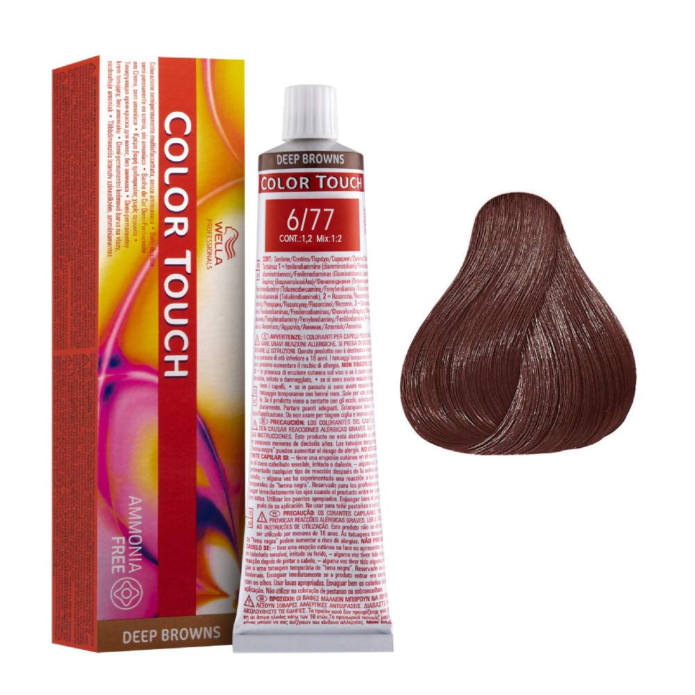 🌟 Wella Color Touch 6/77 – Dunkelblond Braun-Intensiv, 60 ml 🌟