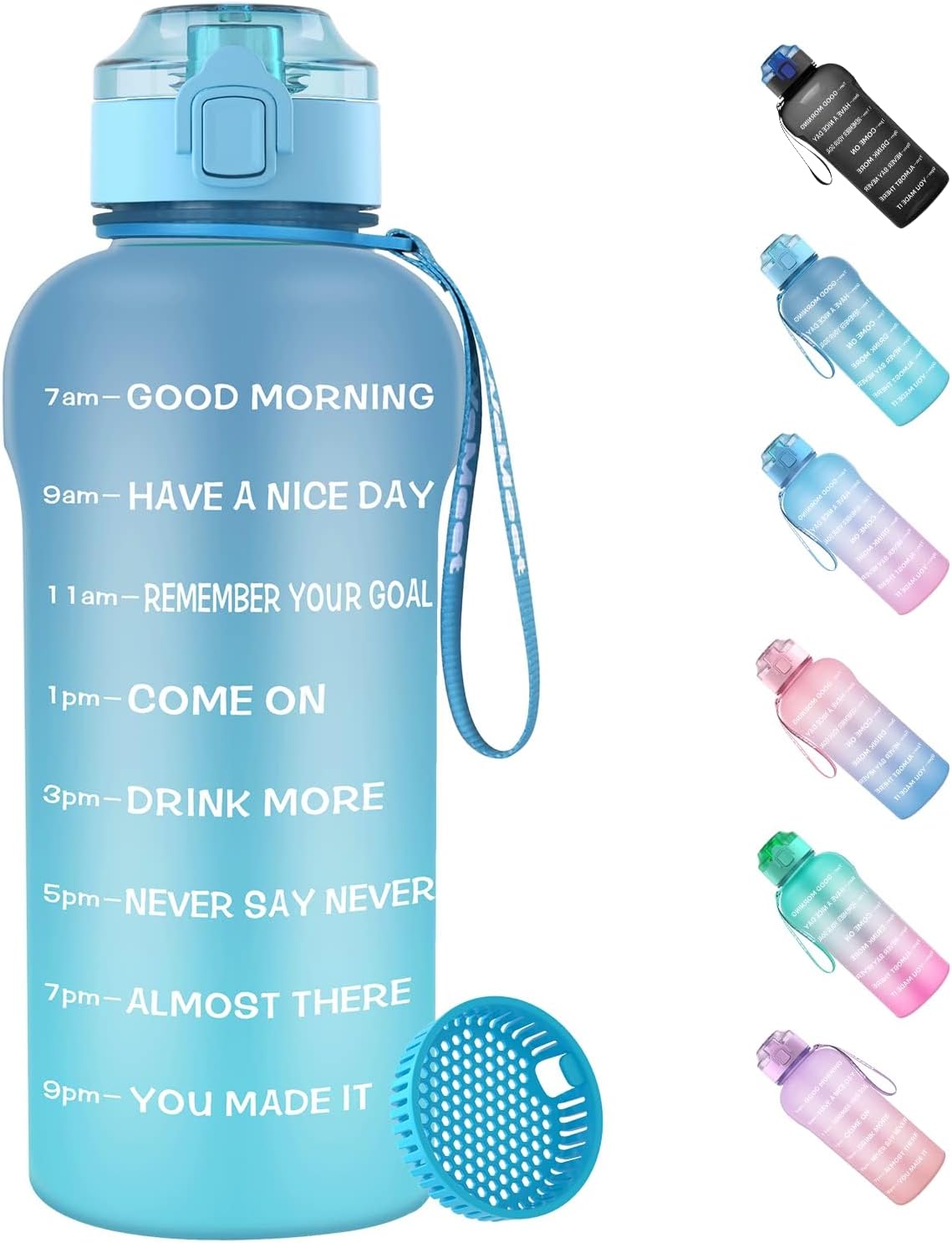 🌟 WEMEET Trinkflasche 1,5 Liter – Sportflasche in Blau 🌟