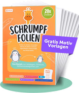 🎨 molinoRC Schrumpffolie – 20x A4 Bögen – matt transparent