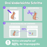 🎨 molinoRC Schrumpffolie – 20x A4 Bögen – matt transparent