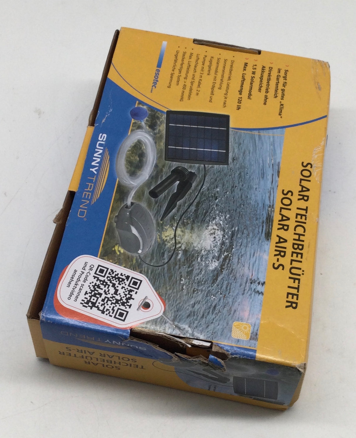 ☀️ Esotec Solar-Teichbelüfter Air-S – B-Ware