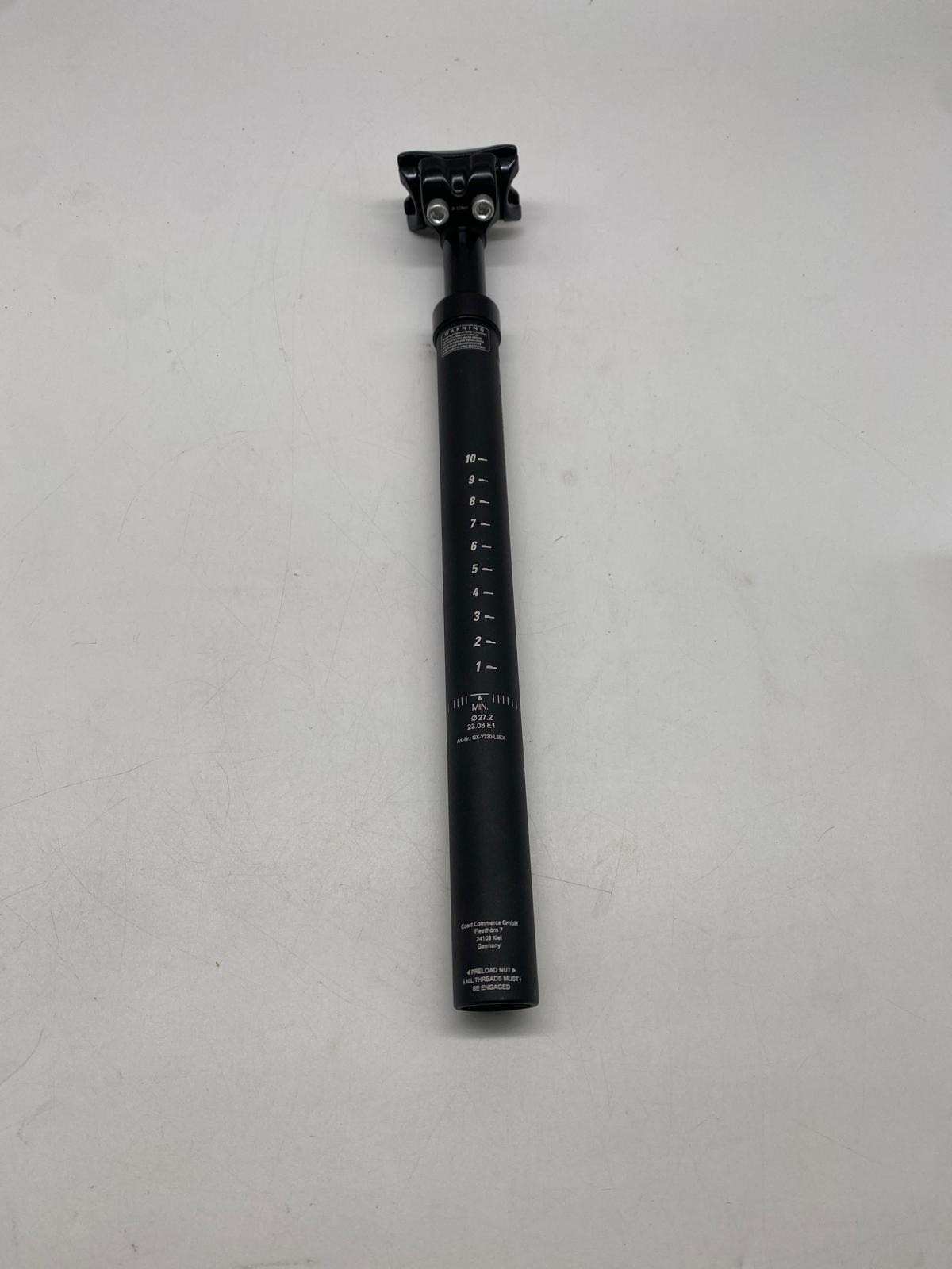 🚴 Nextcover Federsattelstütze 27,2 mm – Aluminium, 350 mm, einstellbar - B-Ware