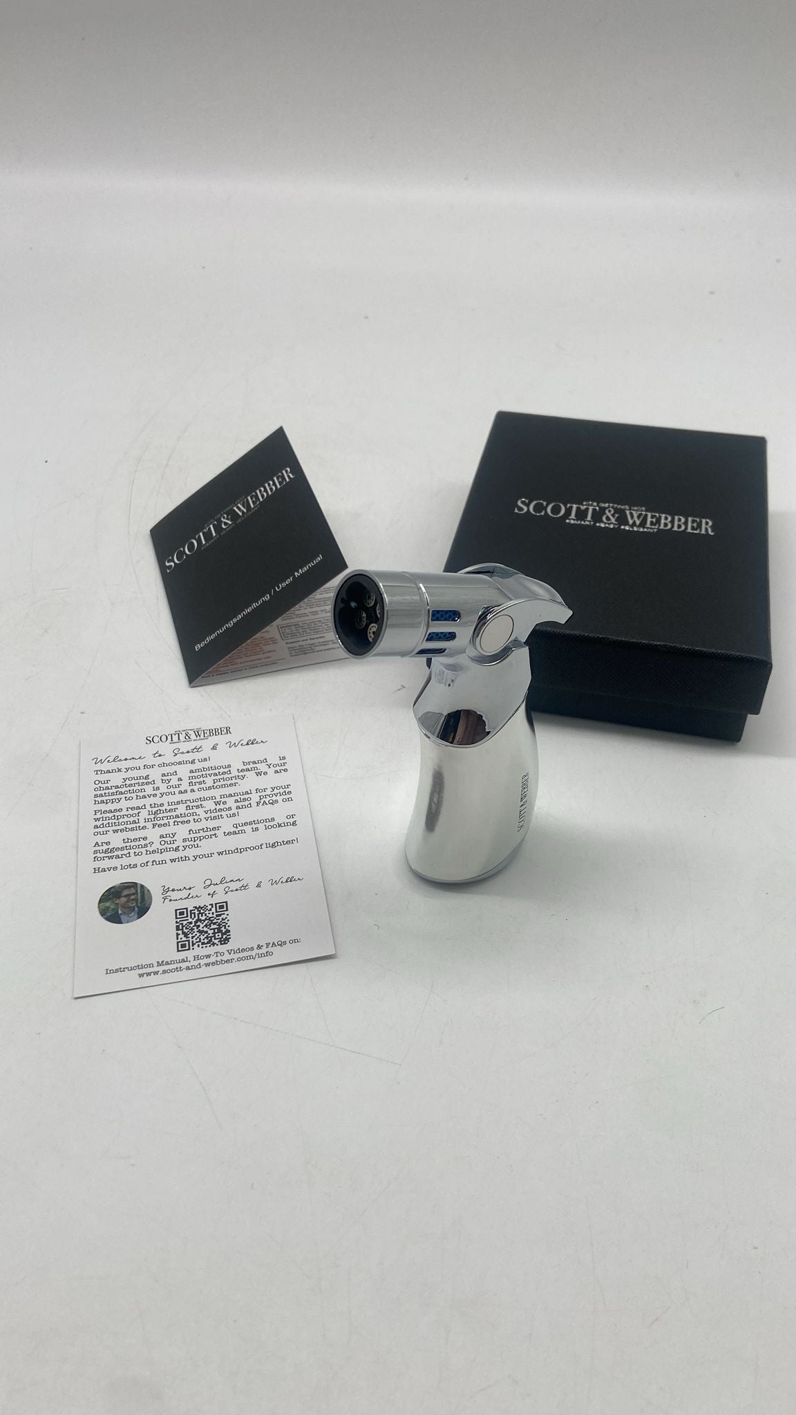 Scott & Webber – Sturmfeuerzeug (4-Flammen) - B-Ware