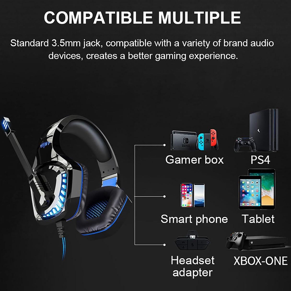 🎧 OVLENG Gaming Headset GT97 – PS4/PS5/PC (B-Ware)
