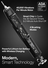 Aquasonic Black Series Ultra Whitening Toothbrush (B-Ware)