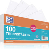 📑 Oxford Trennstreifen Karton, weiß – 100 Stück