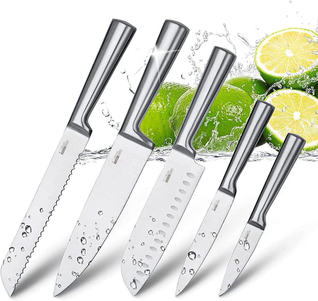 🔪 HUIKAILI 5-tlg. Edelstahl Messer-Set
