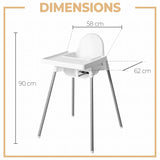🪑 Retoo Kinderhochstuhl 2-in-1 – B-Ware!