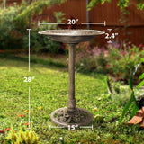 🪶 VIVOHOME Vogelbad 71 cm Antik Kupfer (B-Ware)
