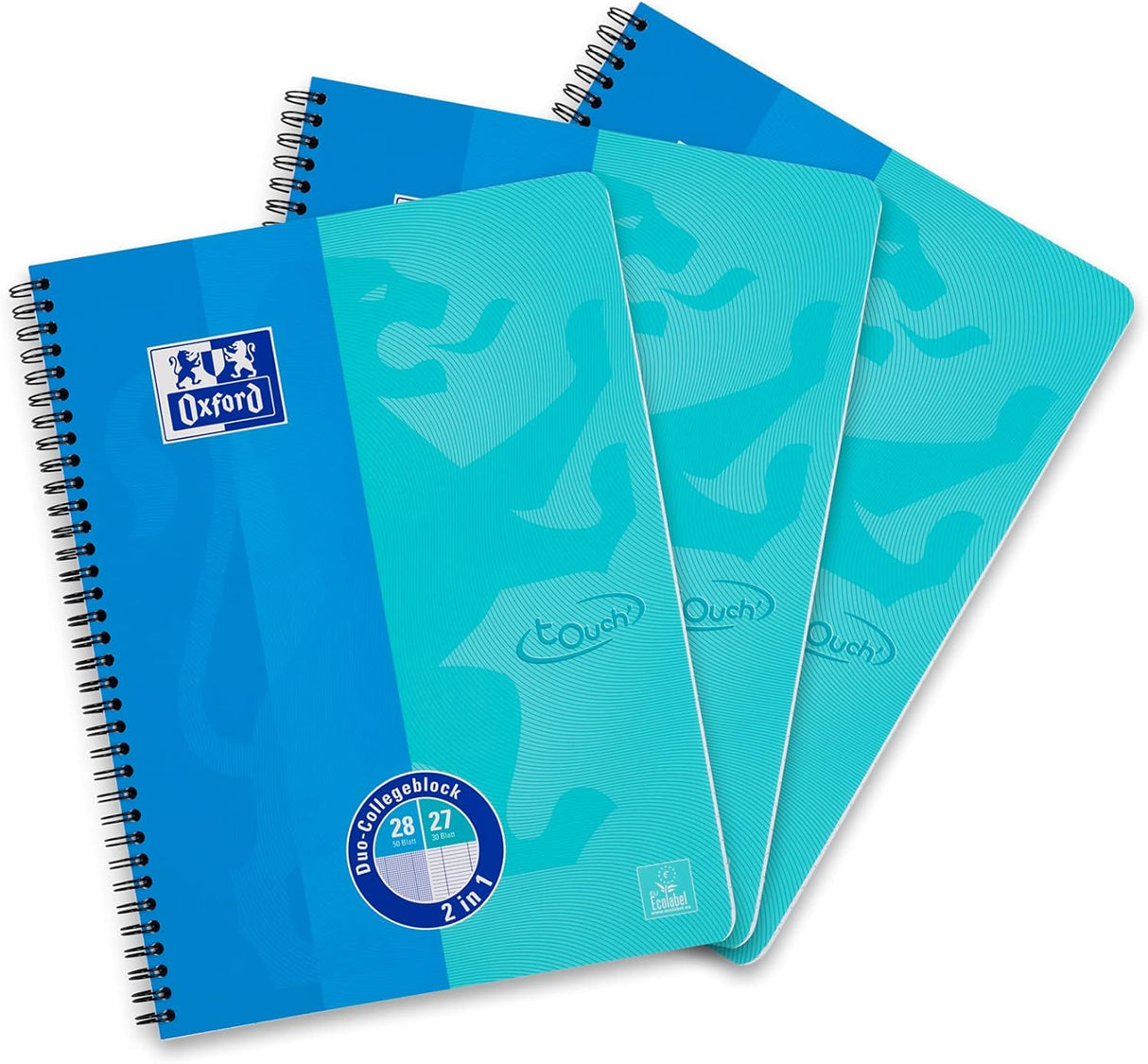 📘 Oxford Collegeblock Touch A4, 3er Pack