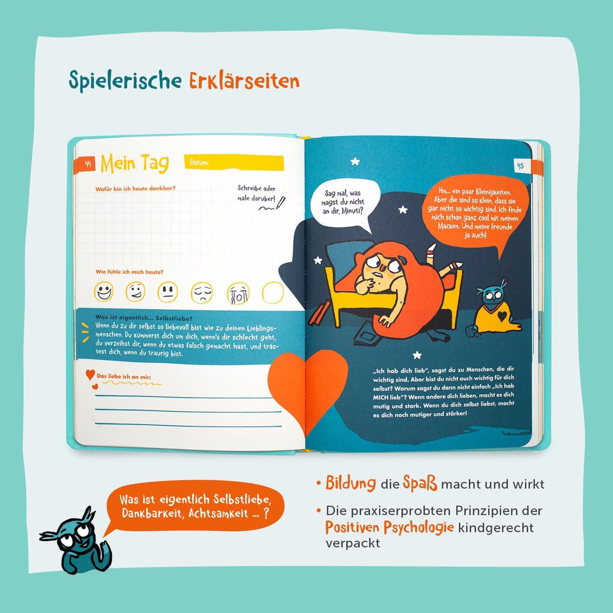 📔 6-Minuten Gefühlstagebuch Kinder 6-12 J.