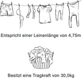 🧺 Peggy Perfect Wand-Wäscheständer 100 cm – B-Ware!