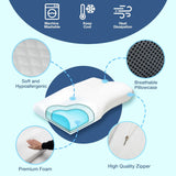 🌟 Derila Memory Foam Nackenkissen – Ergonomisches Kopfkissen für erholsamen Schlaf 🌟