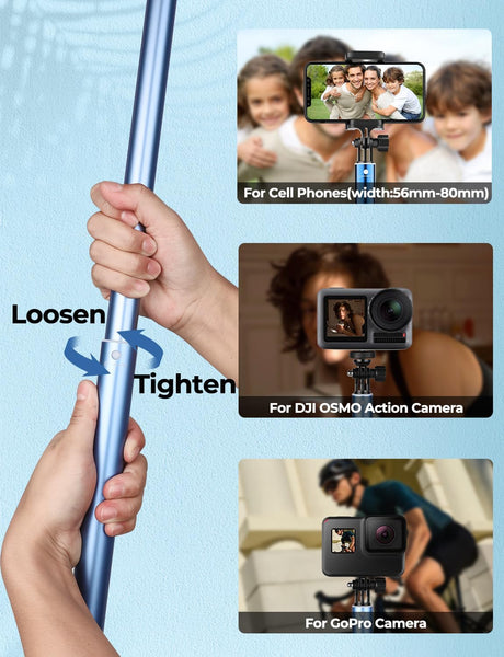 🤳 BMZX Bluetooth Selfie Stick 3 m (B-Ware)