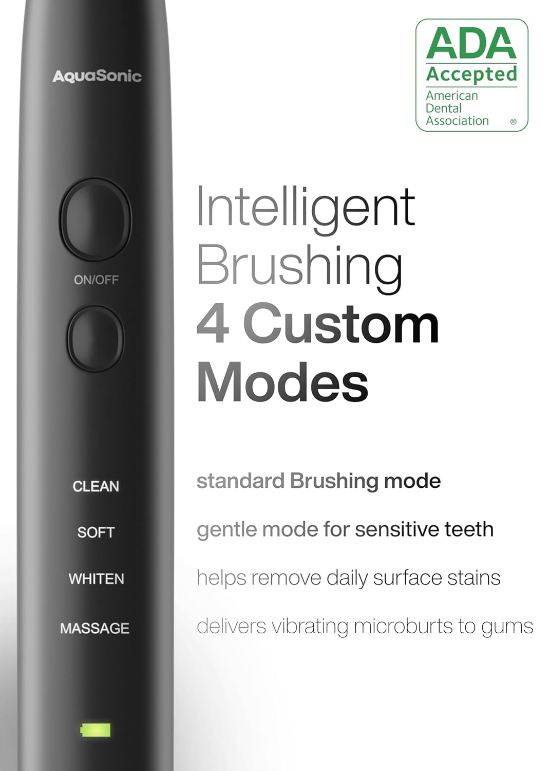 Aquasonic Black Series Ultra Whitening Toothbrush (B-Ware)