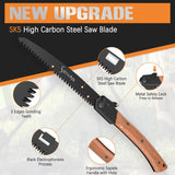 Shovan Astsäge – Klappsäge mit SK5-Stahlklinge & Sapeli-Holzgriff (B-Ware)