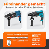 BAUBECK SDS Plus Betonbohrer 25 × 460 mm – Premium 40CR Stahl