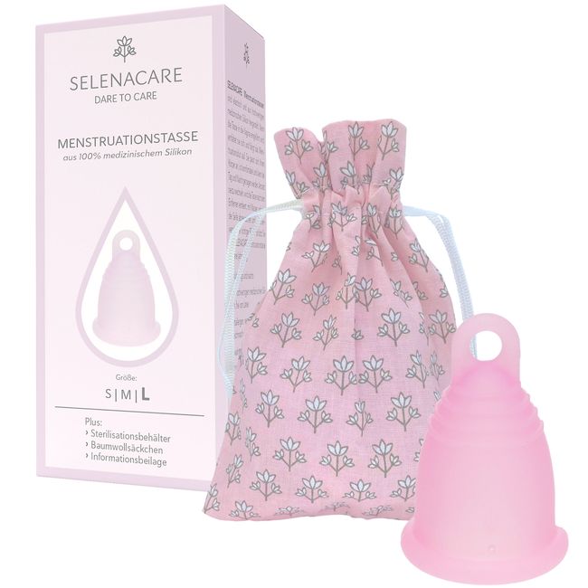 💗 Premium Menstruationstasse – Größe L – Rosa