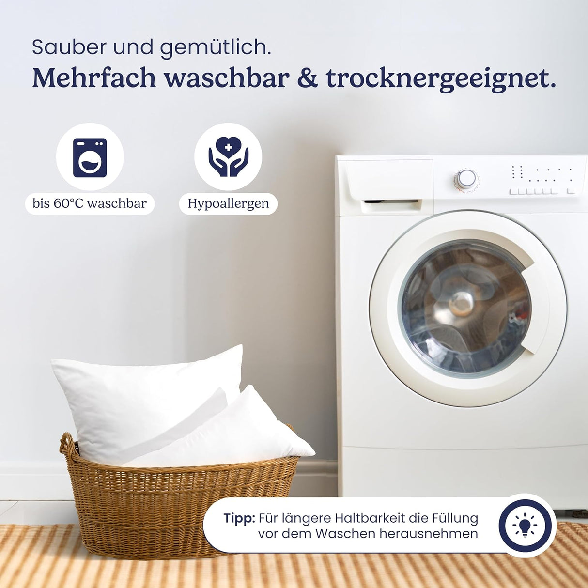 🛏️ Gentle North Kissen 2er-Set 45x45 cm