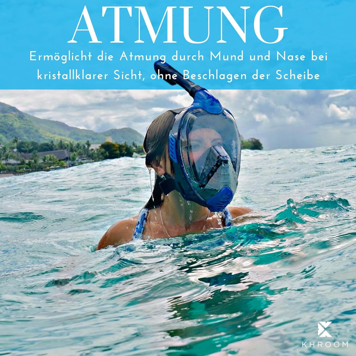 Khroom Seaview X Schnorchelmaske (S/M, Schwarz)