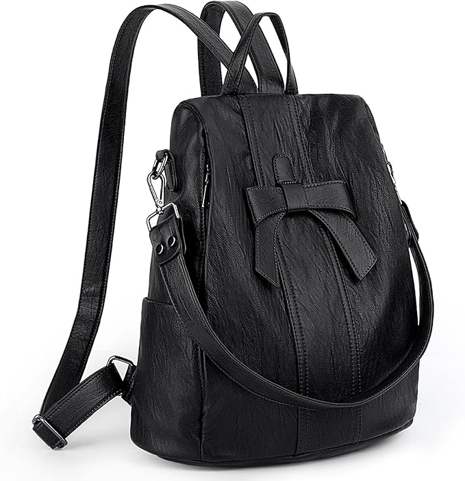 🎀 UTO Damen-Rucksack Schwarz