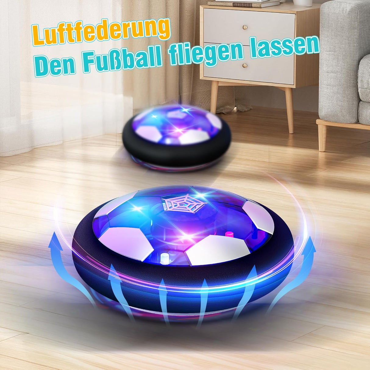 Hot Bee – Air Power Hover Fußball mit LED & USB-Aufladung