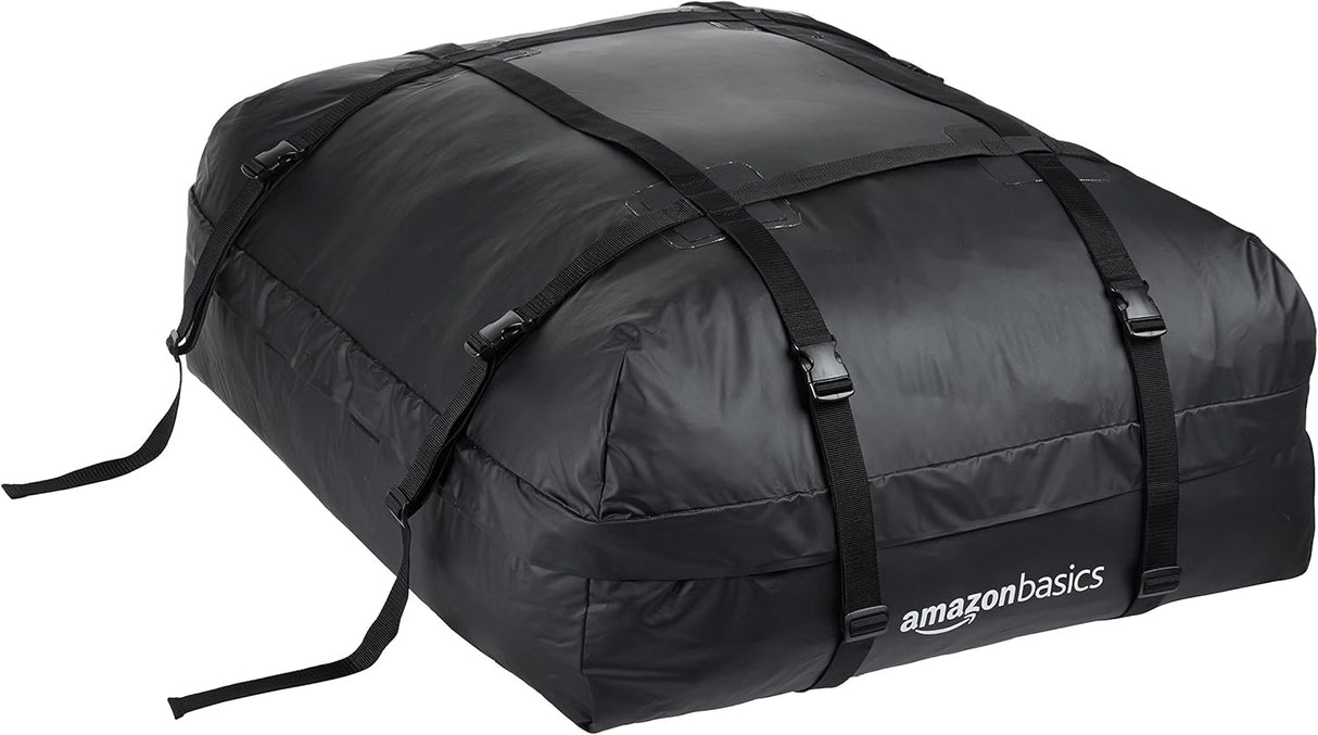 🌟 Amazon Basics - Dachgepäckträger-Tasche, Schwarz, 425 Liter 🌟