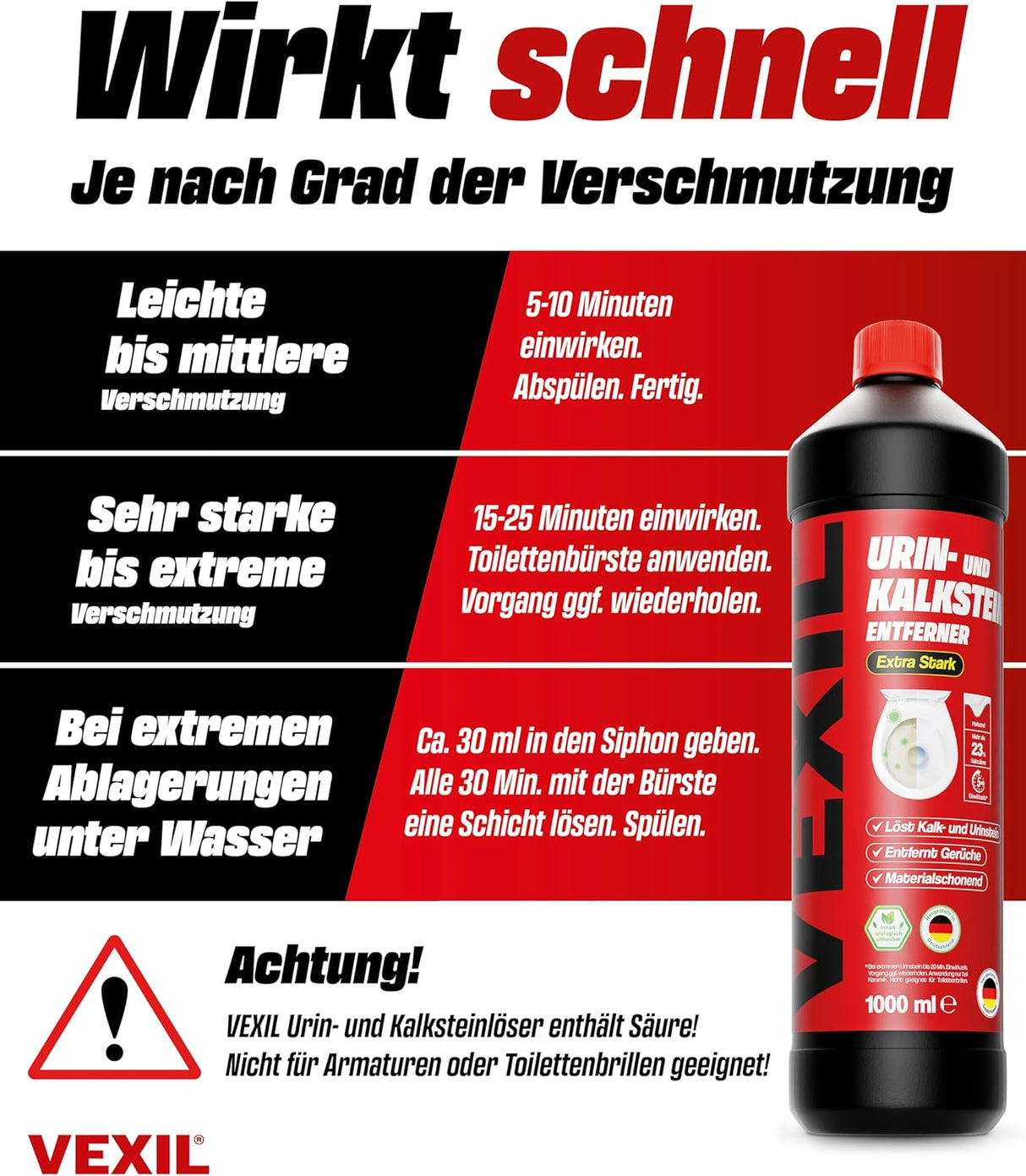 🚽 VEXIL® Urinsteinentferner 1 L