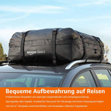 🌟 Amazon Basics - Dachgepäckträger-Tasche, Schwarz, 425 Liter 🌟