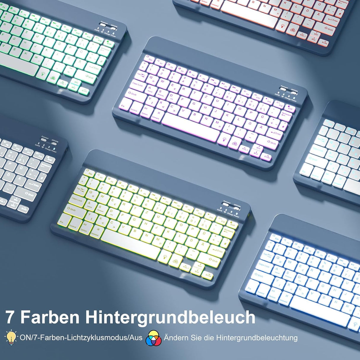 🌟 Vobafe Hülle mit Tastatur für iPad Air 11 Zoll M2 2024/iPad Air 6/5/4 – 10,9 Zoll 🌟