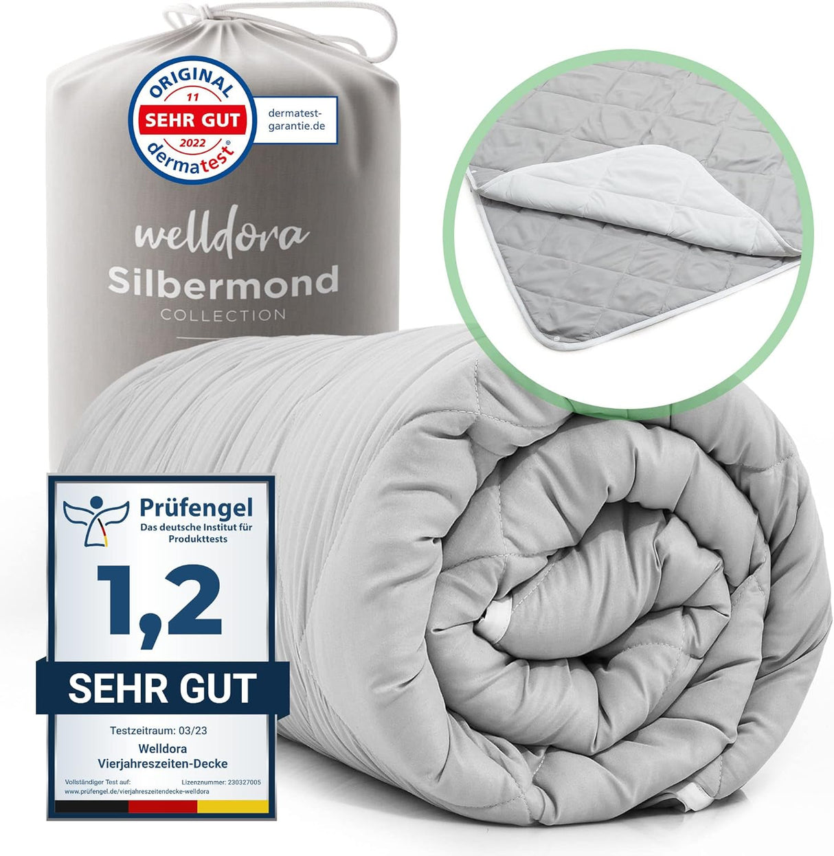 🛏️ Welldora OPTICLIMA Allergiker Bettdecke 135x200 - B-Ware!