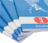 Herlitz Schulheft x.book A4, Lineatur 3 – 3. Klasse, 32 Blatt, 5 Stück