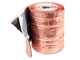 Dach-Kupferband mit 4 Längssicken – 5 m Rolle, selbstklebend