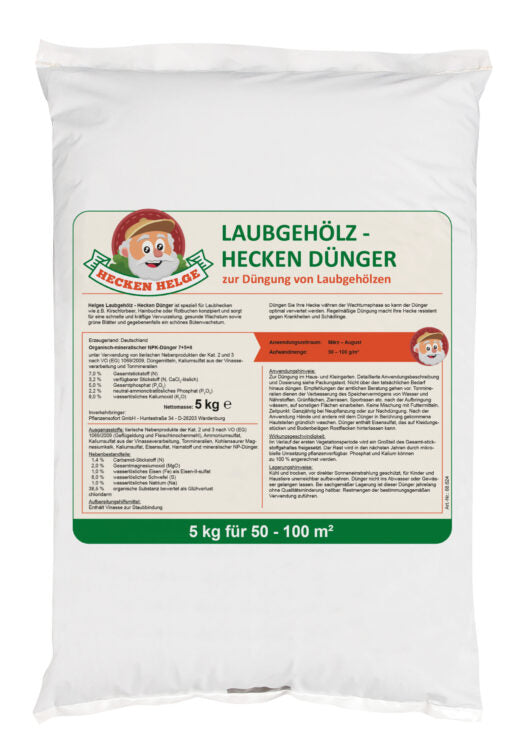 🌟 Hecken Helge Laubheckendünger – 5kg (B-Ware) – Maschinenbau Hanstein