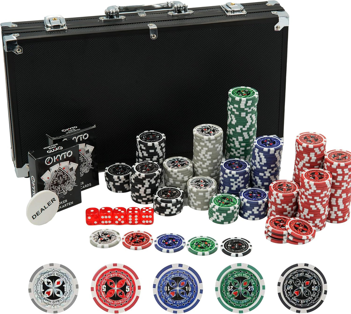 ♠️ Kyto 300-tlg. Poker Set - B-Ware!