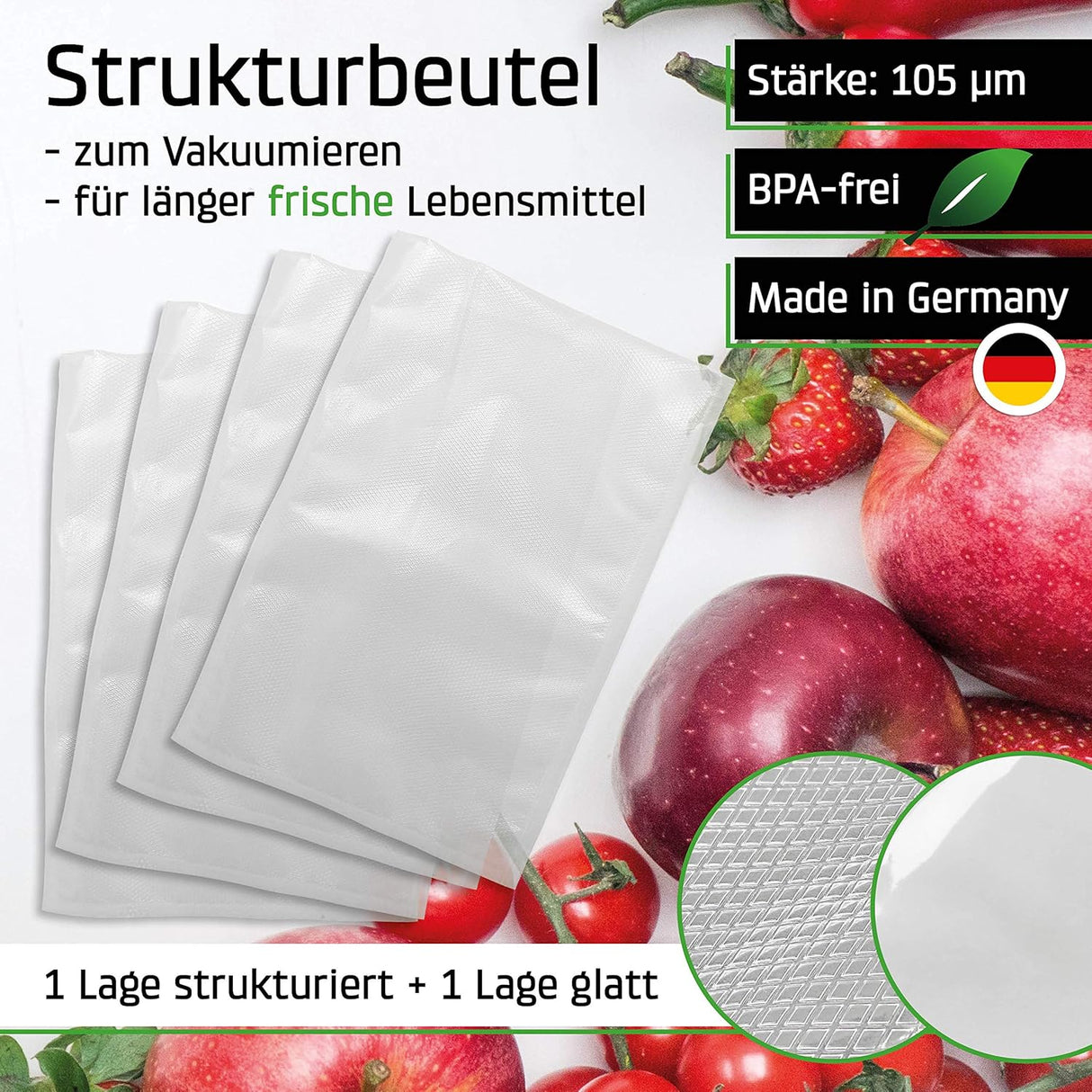 🧊 CASO VC10 Vakuumierer inkl. 10 Beutel + Vakuumierschlauch (B-Ware)
