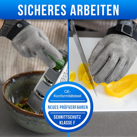 LauterSchutz Schnittschutzhandschuh aus Edelstahl-Draht (Größe XL)