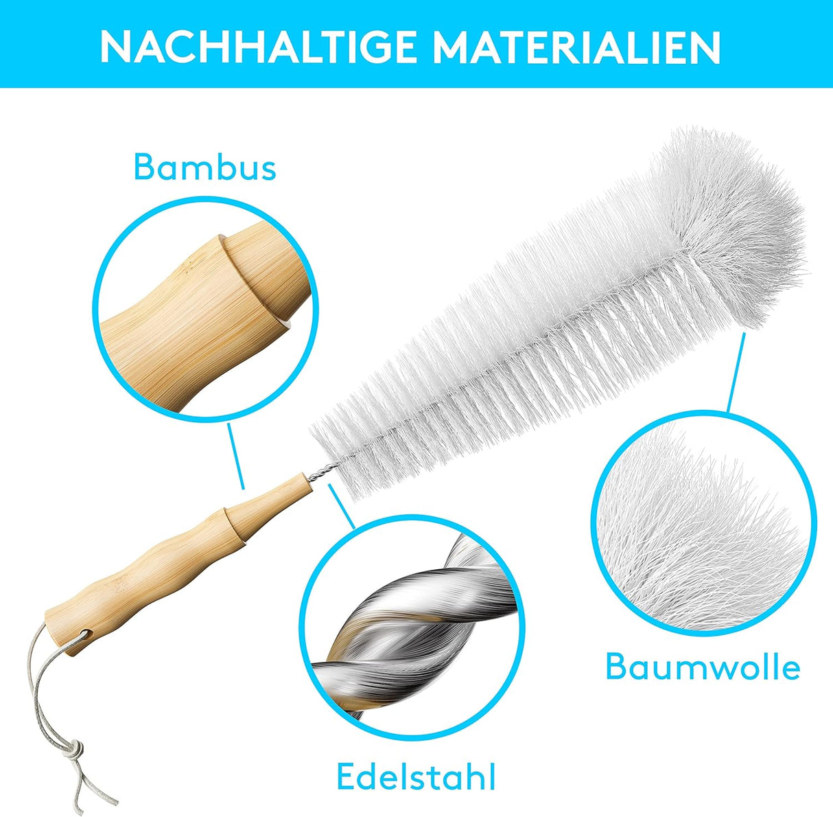 🌟 LICHTENWERK® Premium Flaschenbürste für SodaStream - B-Ware! Perfekte Passform & kratzfreie Reinigung