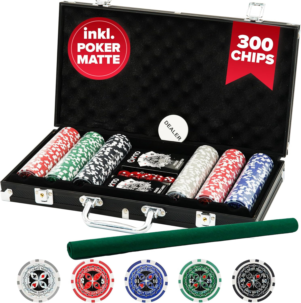 ♠️ Kyto 300-tlg. Poker Set - B-Ware!
