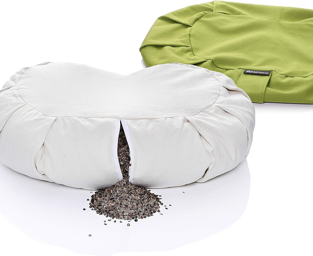 🧘‍♀️ BODYMATE Yogakissen Halbmond – Olive