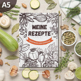 📖 Rezeptbuch A5 zum Selberschreiben – Kochbuch für 100 Rezepte - neu
