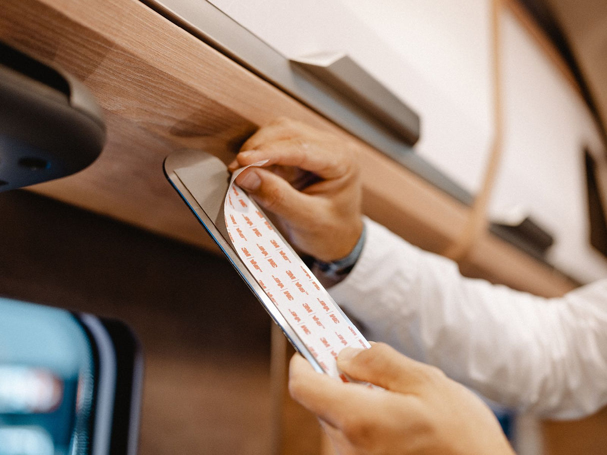 Silwy Magnet-Metallleiste 25 cm – Weiß